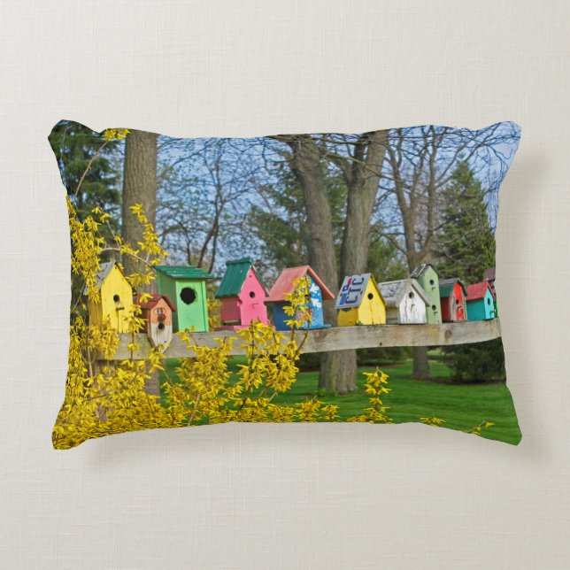 Birdhouse Boulevard Accent Kussen (Voorkant)