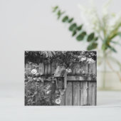 Birdhouse in de zomer briefkaart (Staand voorkant)