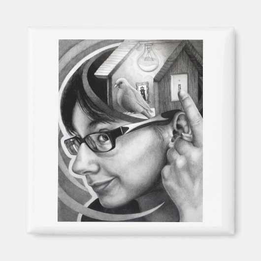 "Birdhouse" magneet (Voorkant)