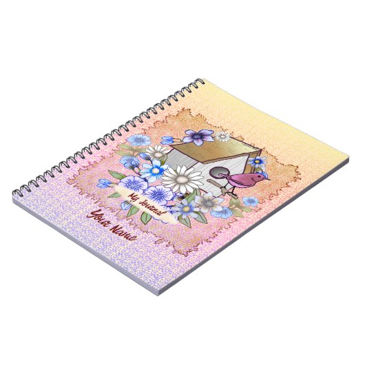 Birdhouse Red bird Carnet (Côté gauche)