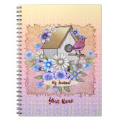 Birdhouse Red bird Carnet (Devant)