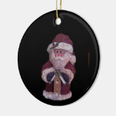 BIRDHOUSE SANTA CHRISTMAS KERAMISCH ORNAMENT (Links)