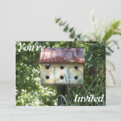 Birdhouse Uitnodiging (Staand voorkant)