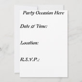 Birdhouse Uitnodiging (Achterkant)