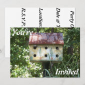 Birdhouse Uitnodiging (Voorkant / Achterkant)