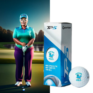 Birdie Babe Taylor Made TP5 Golf Balls Golfballen