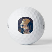 Birdie dans une balle de golf jaune casquette (Devant)