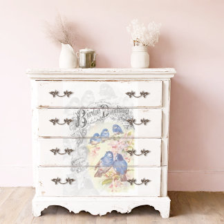 Birdie Darling Blue Birds Cherry Blossom ontlepagi Tissuepapier