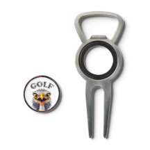 Birdie Divot Tool Flesopener met Marker