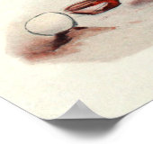 Birdie -  Golf Waterverf Print (Hoek)