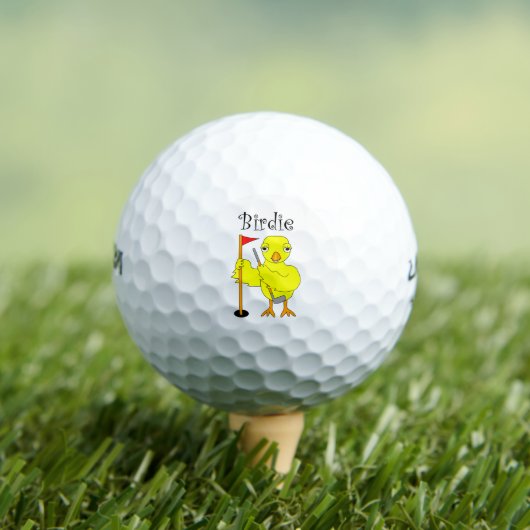 Birdie Golfer Chick Golf Balls Golfballen (Insitu Shirt)