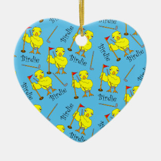 Birdie Golfer Chick Keramisch Ornament