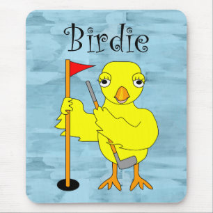 Birdie Golfer Chick Muismat