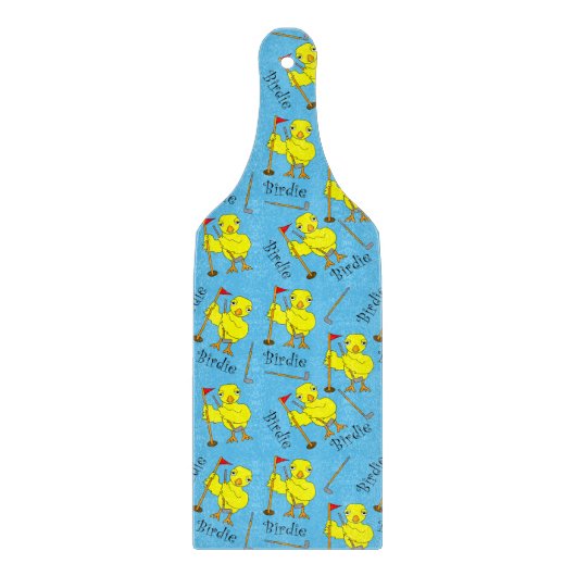 Birdie Golfer Chick Snijplank (Voorkant)