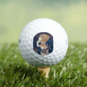 Birdie in een gele golf pet golfballen (Insitu Shirt)