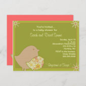 Birdie Invites Uitnodiging Briefkaart (Voorkant / Achterkant)