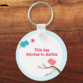 Birdie Love Key chain Sleutelhanger (Voorkant)