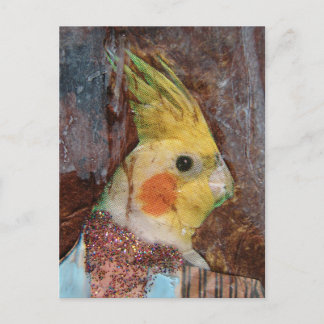 Birdie Mixed Media Briefkaart