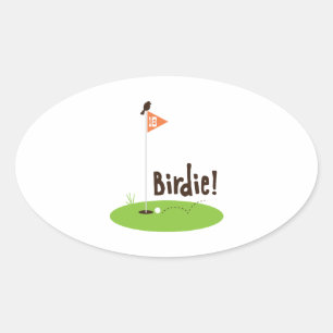 Birdie Ovale Sticker