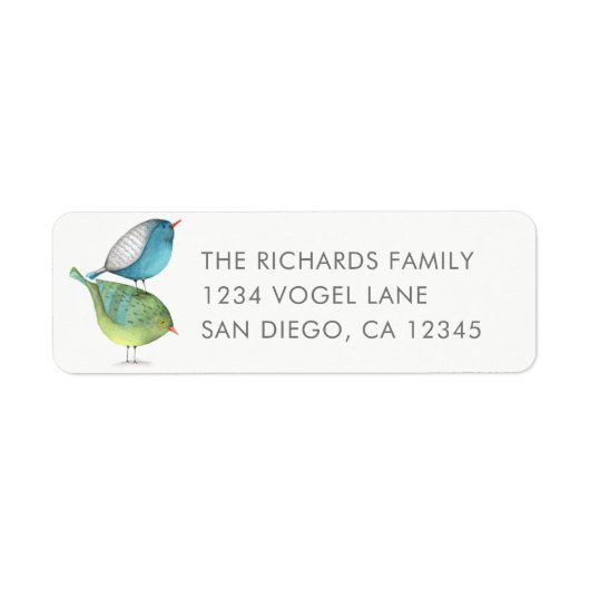 Birdie Return Label (Voorkant)