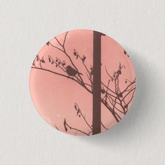 Birdie Ronde Button 3,2 Cm (Voorkant)