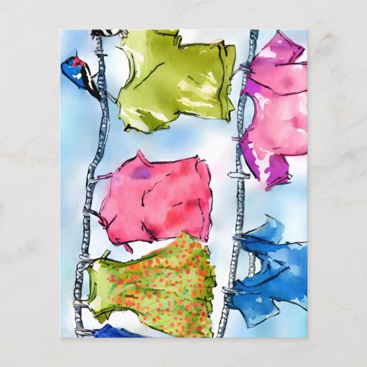 BIRDIES 'flyer' klein briefpapier (Voorkant)