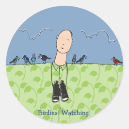 Birdies kijken naar Stickers
