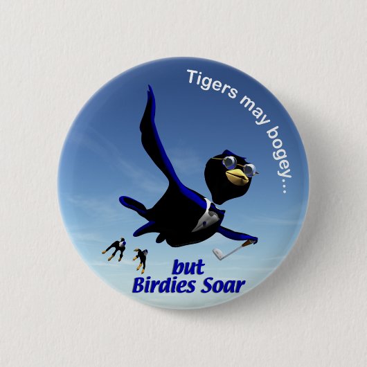 Birdies Soar Ronde Button 5,7 Cm (Voorkant)