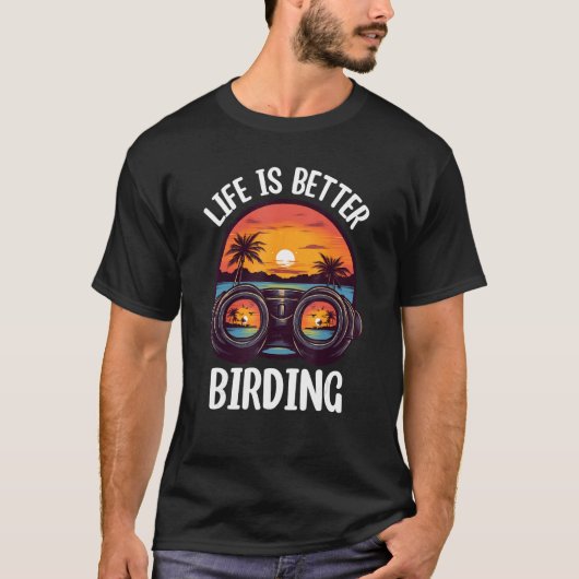 Birding Bird Birdwatching Birder T-shirt (Voorkant)
