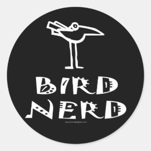 Birding, Birdwatch, ornithologie Ronde Sticker