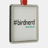 #BirdNerd Metalen Ornament (Rechts)