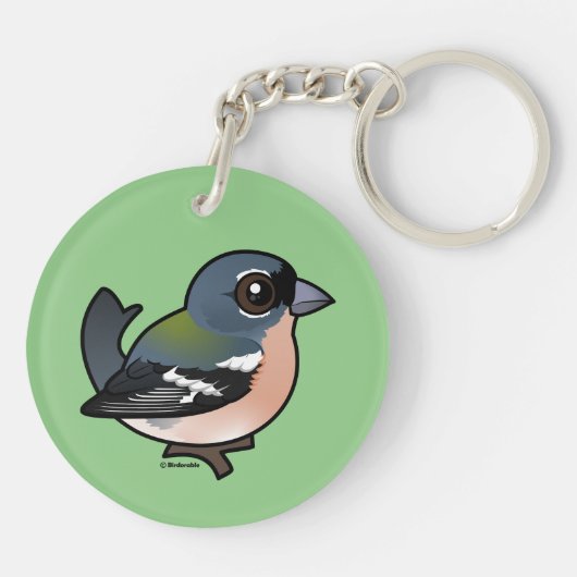 Birdorable African Chaffinch Sleutelhanger (Achterkant)