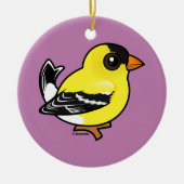 Birdorable American Goldfinch Keramisch Ornament (Voorkant)