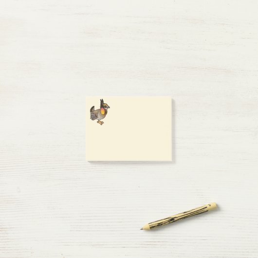 Birdorable Attwater's Prairie Chicken Post-it® Notes (Op bureau)