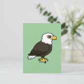 Birdorable Bald Eagle Briefkaart (Staand voorkant)