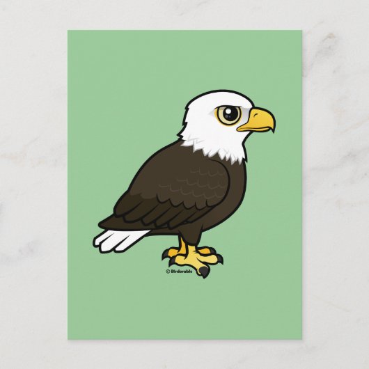 Birdorable Bald Eagle Briefkaart (Voorkant)