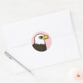 Birdorable Bald Eagle Ronde Sticker (Envelop)