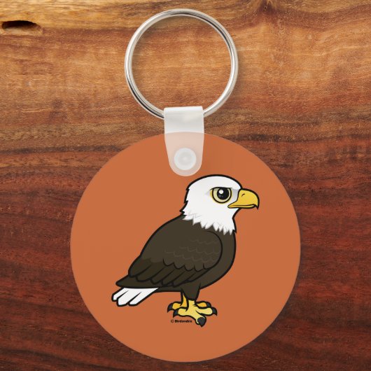 Birdorable Bald Eagle Sleutelhanger (Achterkant)