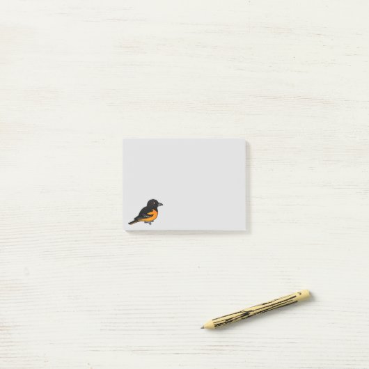 Birdorable Baltimore Oriole Post-it® Notes (Op bureau)