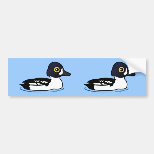 Birdorable Barrow's Goldeneye Bumpersticker (Voorkant)