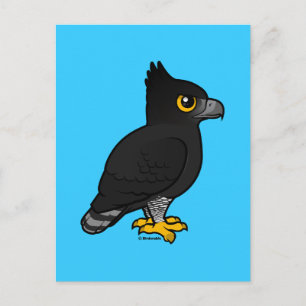 Birdorable Black Hawk-Eagle Briefkaart