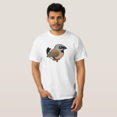 Birdorable Black-throated Finch T-shirt (Voorkant volledig)