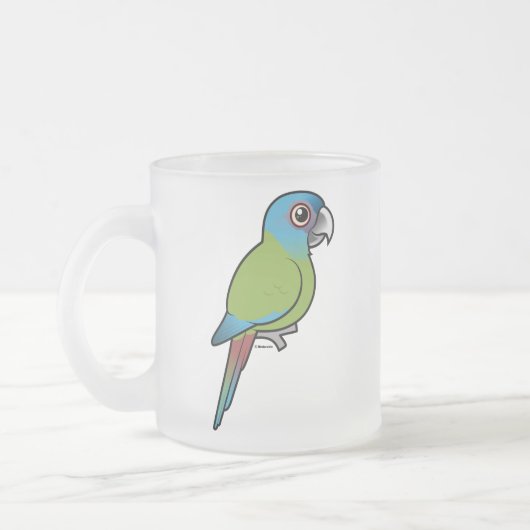 Birdorable Blauwe Macaw Matglas Koffiemok (Links)
