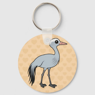 Birdorable Blue Crane Sleutelhanger