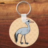 Birdorable Blue Crane Sleutelhanger (Voorkant)