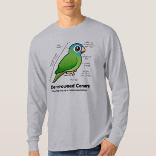 Birdorable Blue-crowned Conure Statistics T-shirt