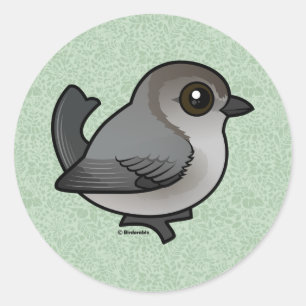 Birdorable Bushtit, Pacific Race Ronde Sticker