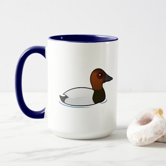 Birdorable Canvasback Mok (Met donut)