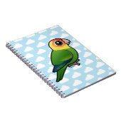 Birdorable Carolina Parakeet Notitieboek (Rechterzijde)