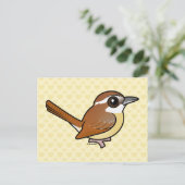 Birdorable Carolina Wren Briefkaart (Staand voorkant)